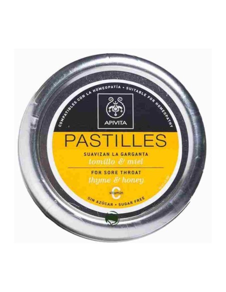 APIVITA pastillas para el dolor de garganta mora & propóleo