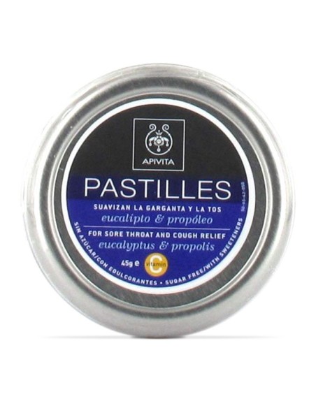 APIVITA pastillas para el dolor de garganta mora & propóleo