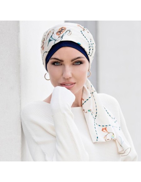 DAISY NAVY SPIRAL OCEAN DAISY NAVY SPIRAL OCEAN