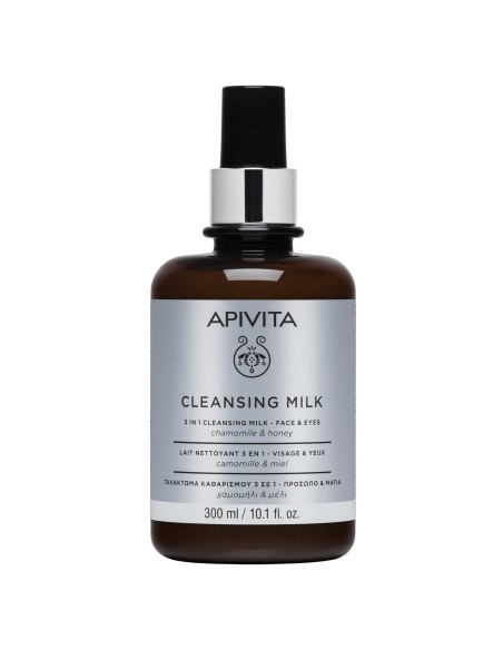 APIVITA CLEANSING 3 En 1 Leche Limpiadora Cara y Ojos