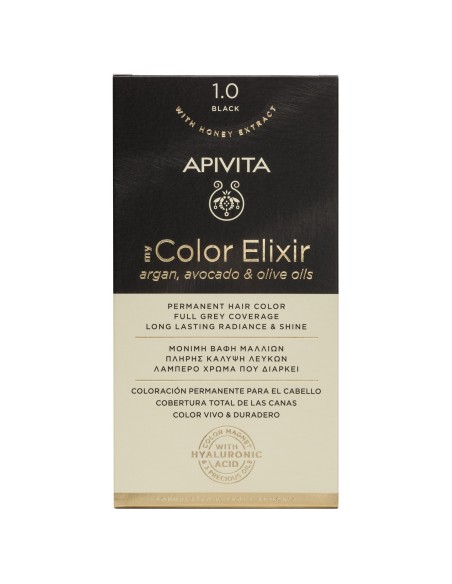 APIVITA MY COLOR ELIXIR 1.0 Negro - Tinte permanente para el cabello