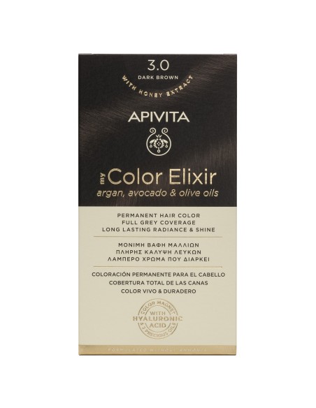 APIVITA COLOR ELIXIR 3.0 Marrón Oscuro - Tinte permanente para el cabello APIVITA COLOR ELIXIR 3.0 Marrón Oscuro - Tinte permanente para el cabello
