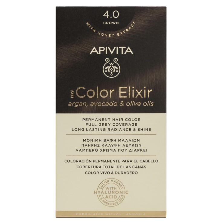APIVITA COLOR ELIXIR 4.0 Castaño - Tinte permanente para el cabello