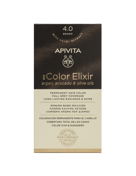 APIVITA COLOR ELIXIR 4.0 Castaño - Tinte permanente para el cabello