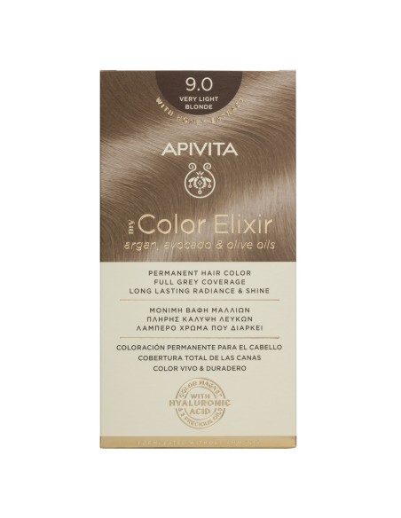 APIVITA MY COLOR ELIXIR 9.0 Rubio Muy Claro - Tinte Permanente para el cabello