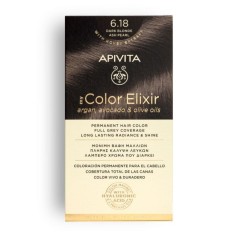 APIVITA COLOR ELIXIR 6.18 Rubio Oscuro Ceniza Perlado - Tinte permanente para el cabello 2
