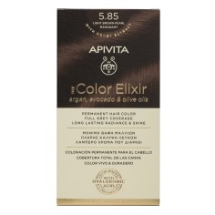 APIVITA COLOR ELIXIR 5.85 Castaño Claro Perlado Caoba - Tinte permanente para el cabello 2