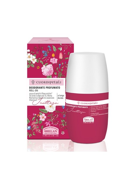 HELAN Desodorante Roll-On Corazón de Pétalos - Sin Alcohol