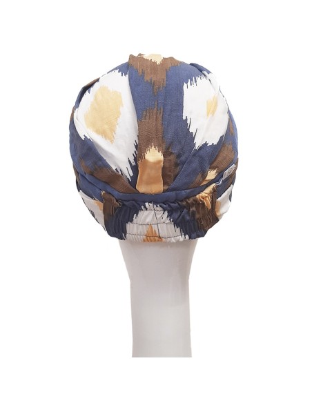 ELEGANCE INDIGO - Turbante Bambú y Algodón - CAREBELL HEADWEAR ELEGANCE INDIGO - Turbante Bambú y Algodón - CAREBELL HEADWEAR