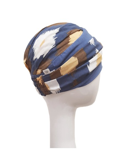 ELEGANCE INDIGO - Turbante Bambú y Algodón - CAREBELL HEADWEAR ELEGANCE INDIGO - Turbante Bambú y Algodón - CAREBELL HEADWEAR
