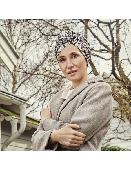 LOTUS PATCHWORK LEO - Turbante Bambu Viscosa - CHRISTINE HEADWEAR