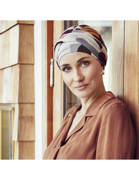 SHAKTI CARAMEL GRAPHICS - Turbante Bambu - HOUSE OF CHRISTINE SHAKTI CARAMEL GRAPHICS - Turbante Bambu - HOUSE OF CHRISTINE