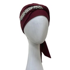 SMOOTH IKAT MARSALA - Pañuelo de bambú - CAREBELL HEADWEAR 2