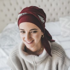 SMOOTH IKAT MARSALA - Pañuelo de bambú - CAREBELL HEADWEAR