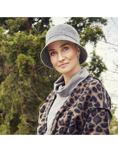 Aurelia Wolly Grey - Sombrero de algodón - HOUSE OF CHRISTINE HEADWEAR Aurelia Wolly Grey - Sombrero de algodón - HOUSE OF CHRISTINE HEADWEAR