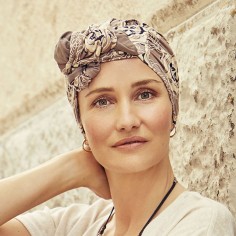 SHAKTI BEIGE ORNAMENTS - Turbante Bambu - CHRISTINE HEADWEAR