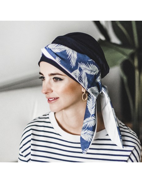 SMOOTH DENIM PALMS - Pañuelo de bambú y algodón - CAREBELL HEADWEAR
