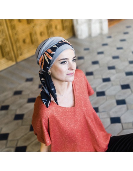 SMOOTH EXOTIC BLUE - Pañuelo de bambú y algodón - CAREBELL HEADWEAR