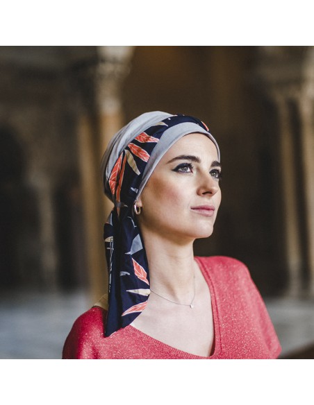 SMOOTH EXOTIC BLUE - Pañuelo de bambú y algodón - CAREBELL HEADWEAR