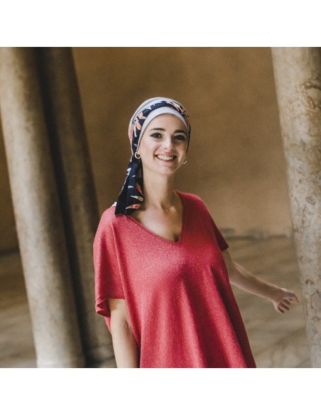 SMOOTH EXOTIC BLUE - Pañuelo de bambú y algodón - CAREBELL HEADWEAR