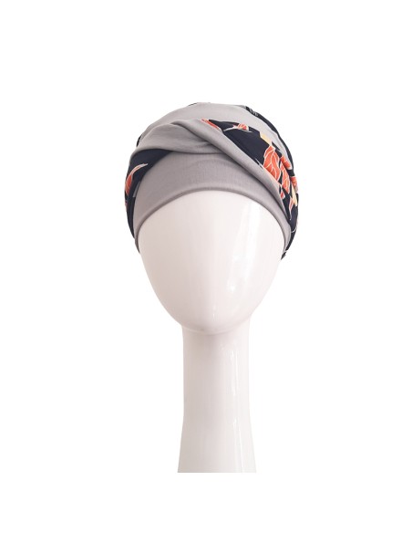 ELEGANCE EXOTIC BLUE - Turbante Bambú y Algodón - CAREBELL HEADWEAR