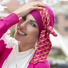 YANNA Purple Golden Allure - Gorro Bambú + Cinta - MASUMI...