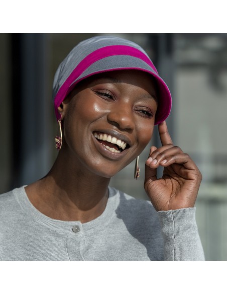KATIA GREY & PINK - Gorra Reversible Bambu - MASUMI HEADWEAR