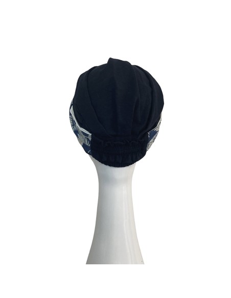 ELEGANCE DENIM PALMS - Turbante Bambú y Algodón - CAREBELL HEADWEAR
