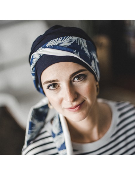 SMOOTH DENIM PALMS - Pañuelo de bambú y algodón - CAREBELL HEADWEAR