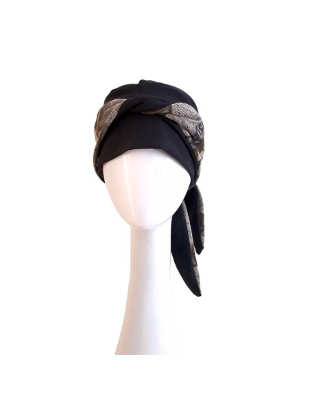 SMOOTH ZIG ZAG GREY - Pañuelo Algodón - CAREBELL HEADWEAR