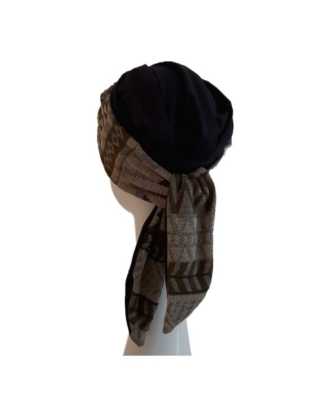 SMOOTH ZIG ZAG GREY - Pañuelo Algodón - CAREBELL HEADWEAR