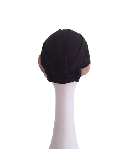 ELEGANCE BLACK PADDED - Turbante de Bambú y Algodón - CAREBELL HEADWEAR