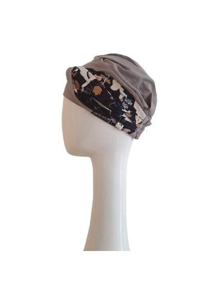 ELEGANCE BLACK ABSTRACT - Turbante de Bambú y Algodón - CAREBELL HEADWEAR