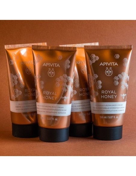 APIVITA ROYAL HONEY Crema Corporal Hidratante Rica