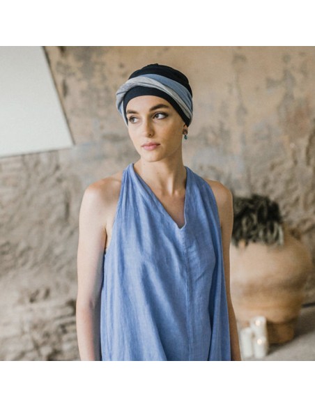 FANCY SPORT MARINO - Turbante de Bambú y Algodón - Aderans Headwear
