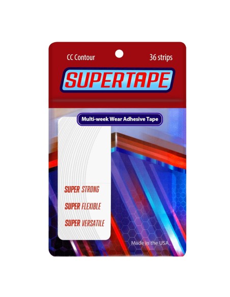 SUPERTAPE Tiras adhesivas para prótesis y pelucas - 36uds - CC Contour