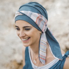 SMOOTH MEDITERRANEO ACERO - Turbante de Bambú - CAREBELL...