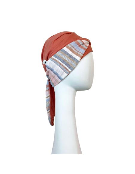 SMOOTH MEDITERRANEO CORAL - Turbante de Bambú - CAREBELL HEADWEAR