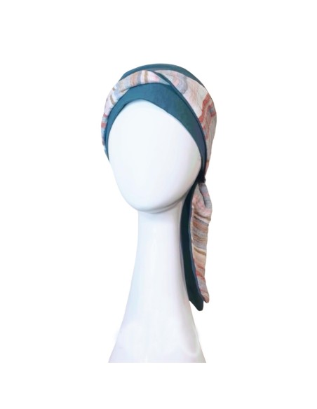SMOOTH MEDITERRANEO ACERO - Turbante de Bambú - CAREBELL HEADWEAR