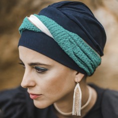 ELEGANCE TURQUESA GOLD CAREBELL HEADWEAR