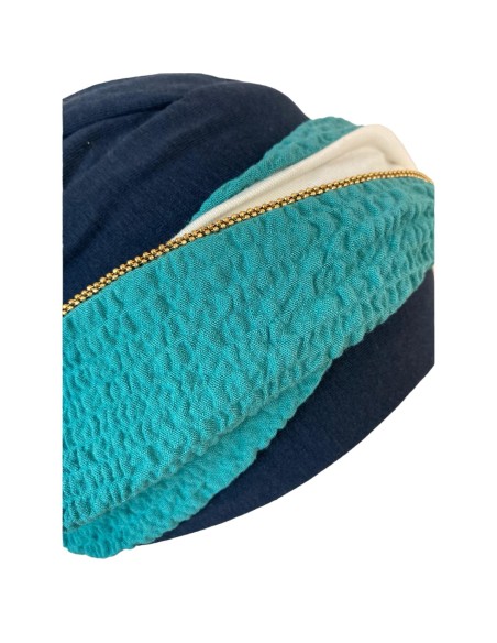 ELEGANCE TURQUESA GOLD CAREBELL HEADWEAR