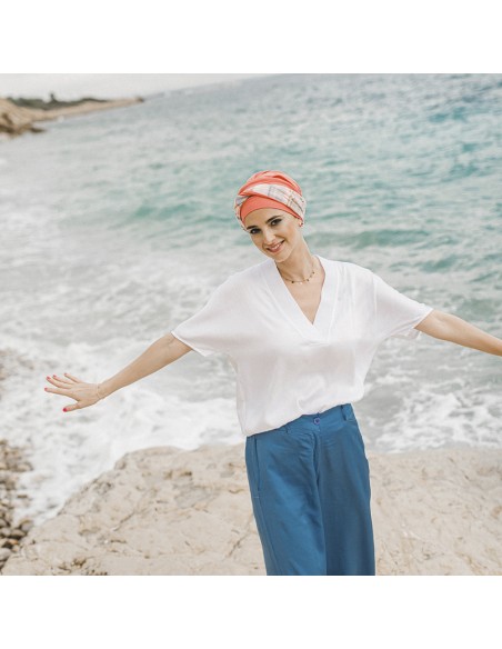 ELEGANCE MEDITERRÁNEO CORAL -  CAREBELL HEADWEAR