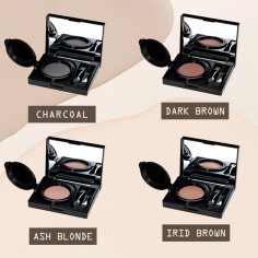 Estuche completo de maquillaje de cejas Eyebrows 10 Carebell con espejo, pincel y polvos semipermanentes. 2