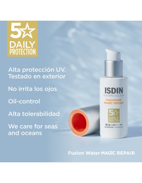 Aplicación de Isdin FotoUltra Age Repair SPF 50 para la prevención del fotoenvejecimiento en pieles oncológicas.