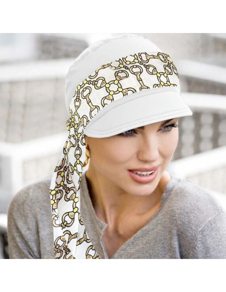 Katia Plus White Golden Chain UPF50+ - MASUMI HEADWEAR