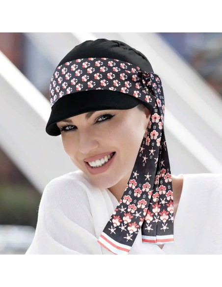 Katia Plus Black Scarlett Florenza UPF50+ - MASUMI HEADWEAR