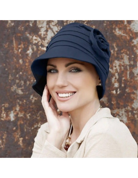 ROSABELLA NAVY- Sombrero Algodón - MASUMI HEADWEAR