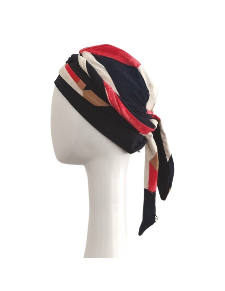 LUCIA METROPOLITAN - Pañuelo con cintas en algodón - CAREBELL HEADWEAR