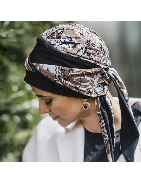 SMOOTH PAINT FLOWERS - Turbante de algodón - CAREBELL HEADWEAR