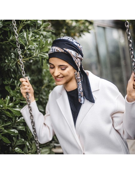 SMOOTH PAINT FLOWERS - Turbante de algodón - CAREBELL HEADWEAR